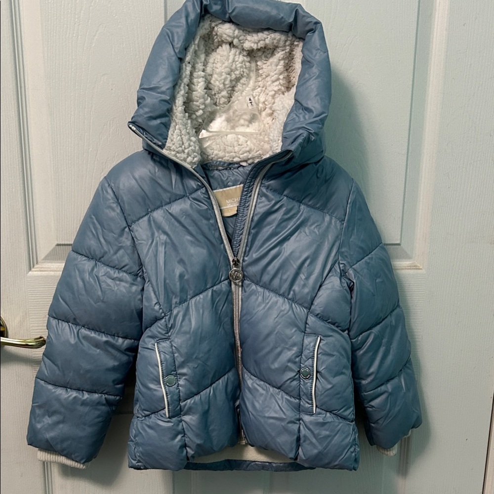 Michael Kors Kids Blue Puffer Jacket